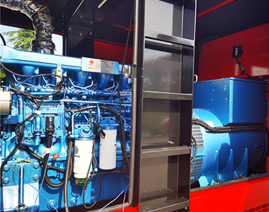 德科400KW/400V發(fā)電機應(yīng)用于國內(nèi)某租賃項目